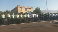 صبحگاه مشترک نیروهای نظامی و انتظامی در گچساران