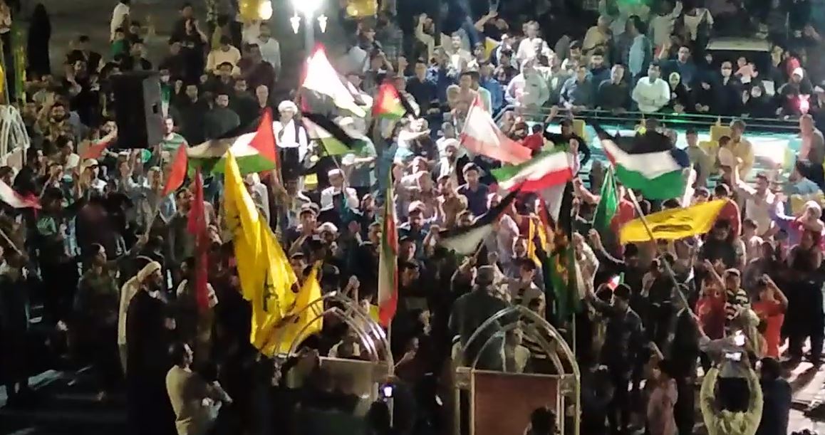 جشن پرشور یزدی‌ها در پیروزی مقاومت فلسطین