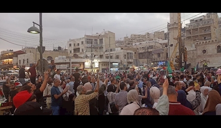 راهپیمایی گسترده اردنی ها  در حمایت از غزه
