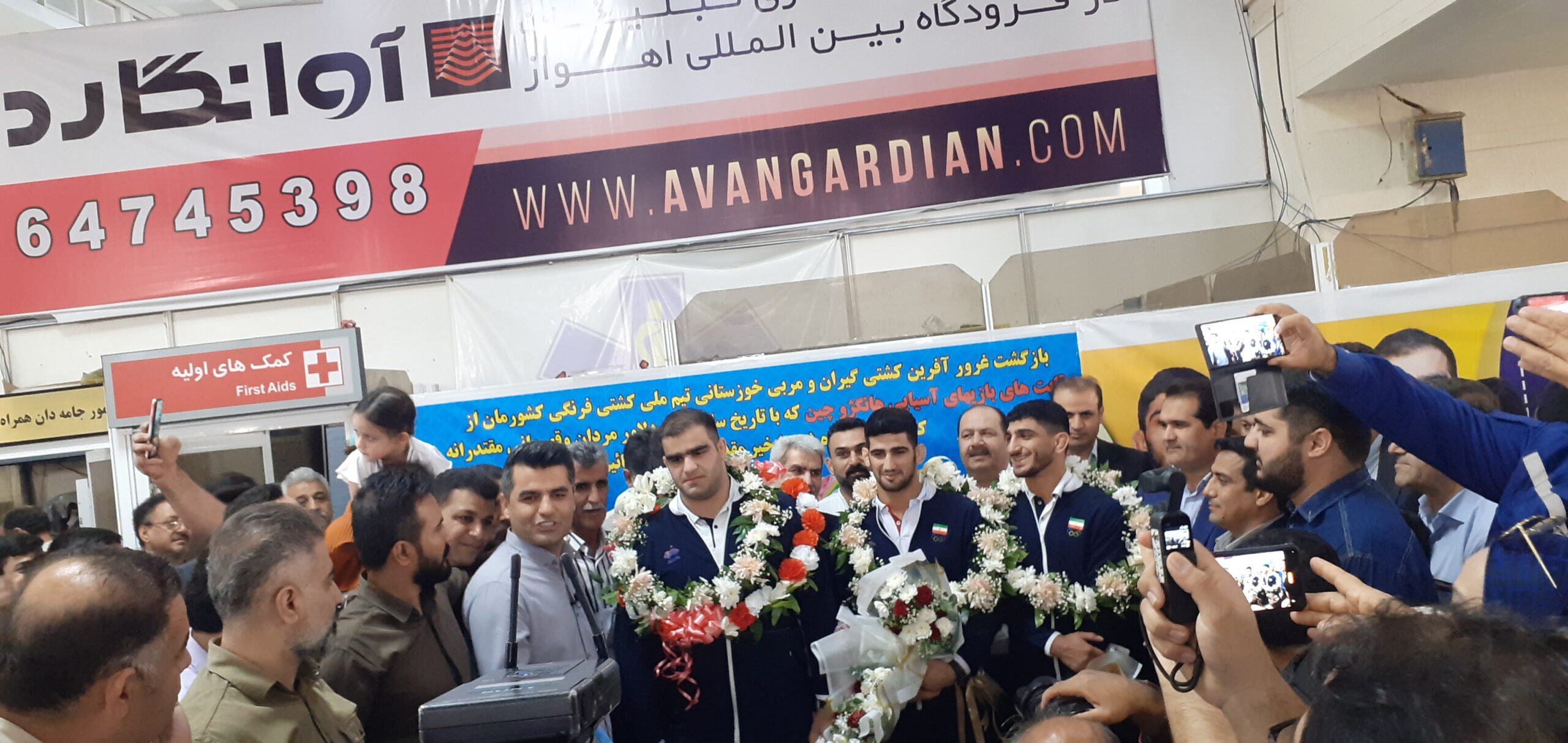 استقبال از کشتی گیران خوزستانی مدال آور بازی‌های آسیایی