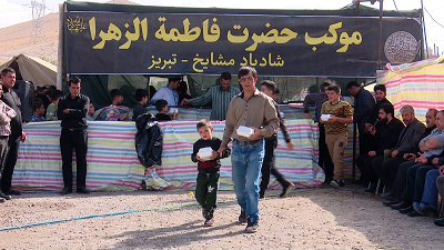توزیع ۵ هزار پرس غذا در روستای شادباد مشایخ تبریز