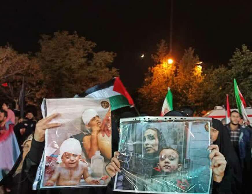 خروش مشهدی ها در حمایت از مردم فلسطین