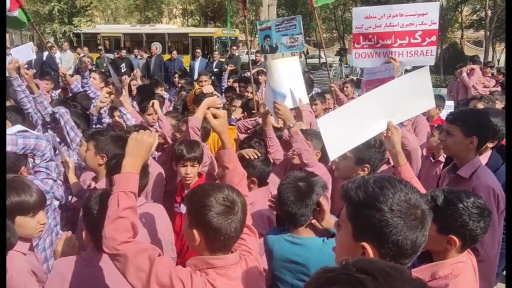 تجمع ضدصهیونیستی دانش آموزی در خمینی شهر