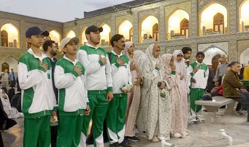 تشرف ورزشکاران پاکستان به بارگاه منور رضوی