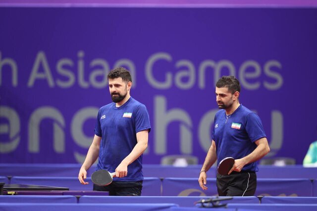 بازی‌های آسیایی هانگژو؛ پیروزی برادران عالمیان در دونفره تنیس روی میز
