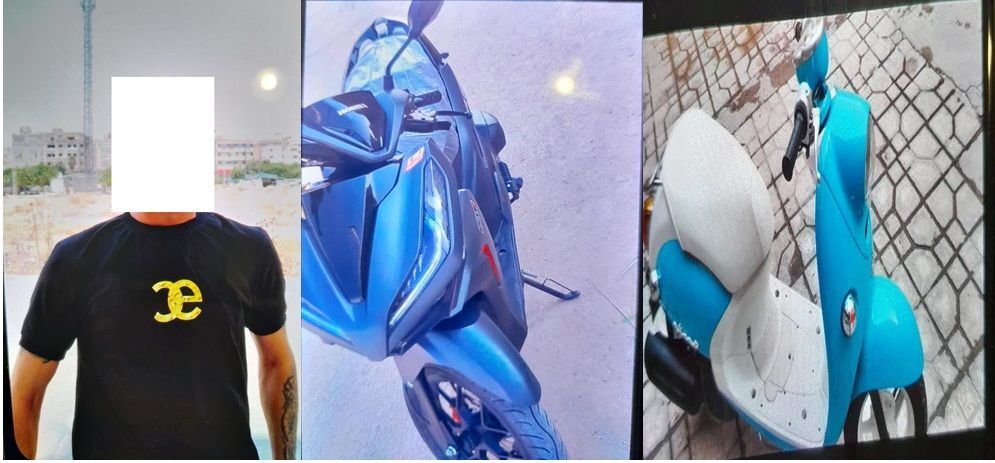 دستگیری سارق موتورسیکلت در شیراز