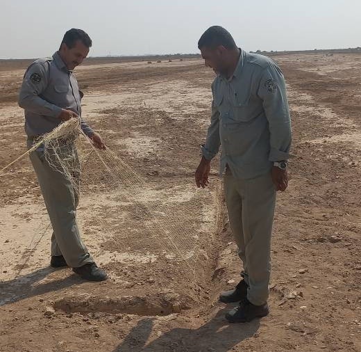 جلوگیری از زنده گیری پرندگان در خوزستان با تخریب کوخه‌ها