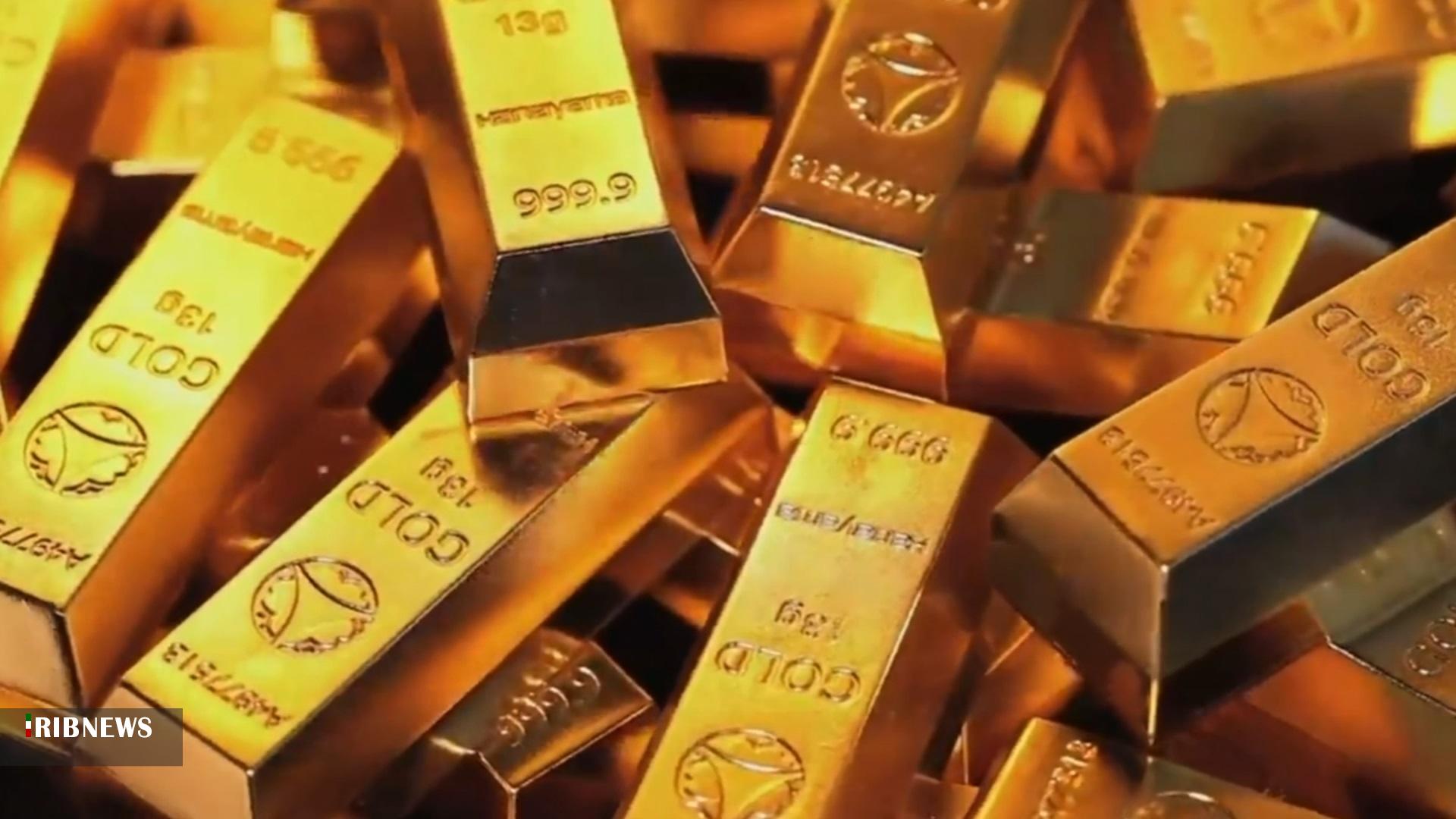 تداوم روند کاهش قیمت طلای جهانی