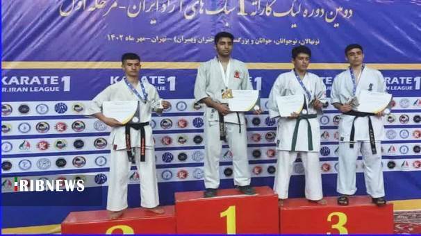 کسب تنها یک مدال نقره توسط تیم قم در رقابت‌های لیگ کاراته وان سبک‌های آزاد ایران
