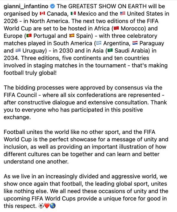 عربستان، میزبان جام جهانی فوتبال ۲۰۳۴ شد