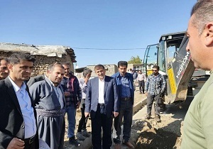 روشن شدن مشعل گاز ۳۹ روستای پیرانشهر در دهه فجر