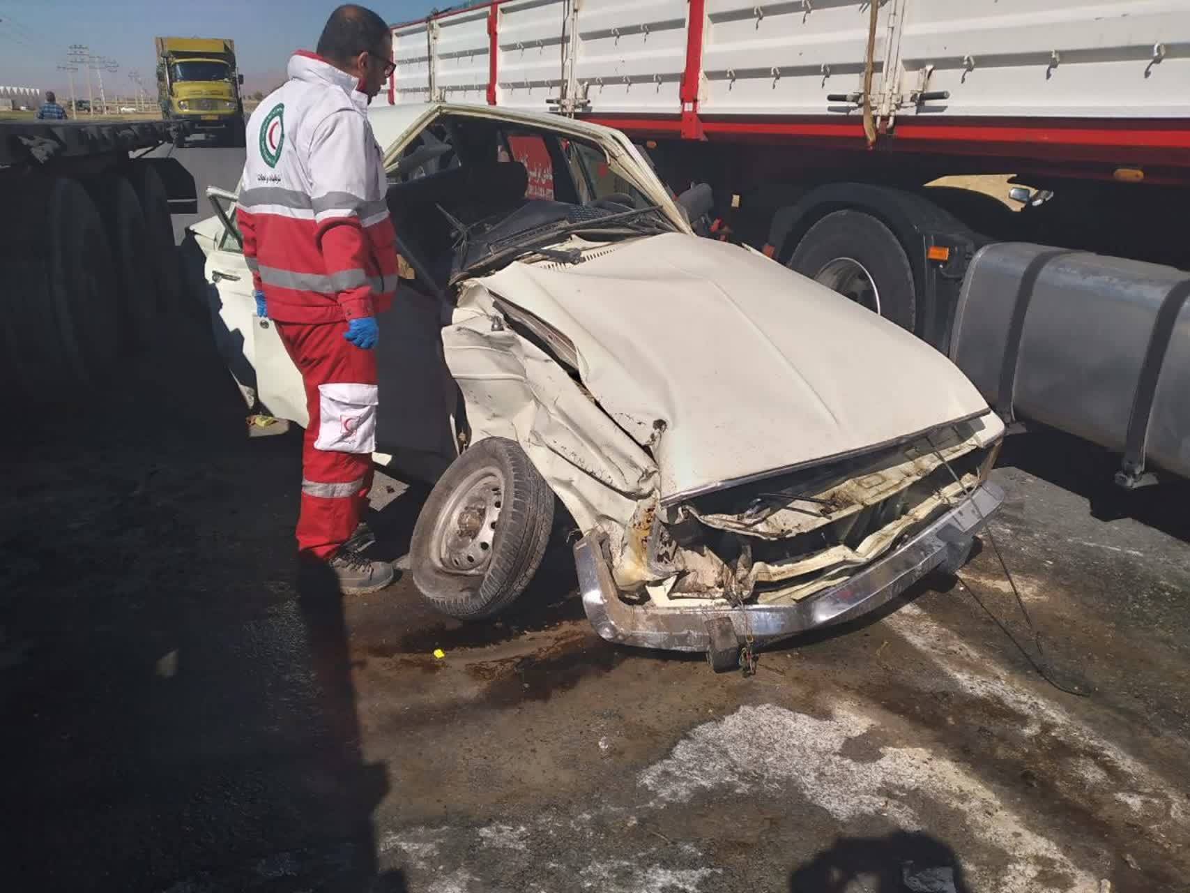 ۵ مصدوم بر اثر تصادف دو خودرو در جاده در محور بروجن _بلداجی ‌