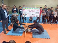 برگزاری بازی های بومی محلی معلولین روستایی در شوط