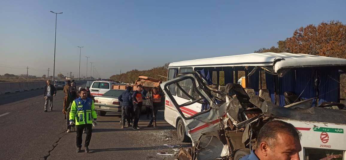 ۲۰ مصدوم در حادثه رانندگی استان قزوین 