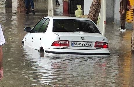 بارندگی در بندرعباس آغاز شد