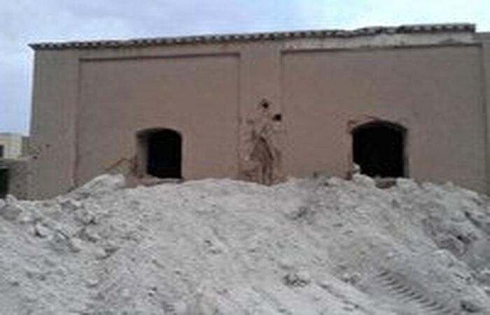 مرمت اضطراری یک بنای تاریخی در شهرستان انار