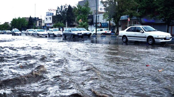 احتمال آب گرفتگی معابر  و بالا آمدن سطح آب رودخانه‌ها در مازندران