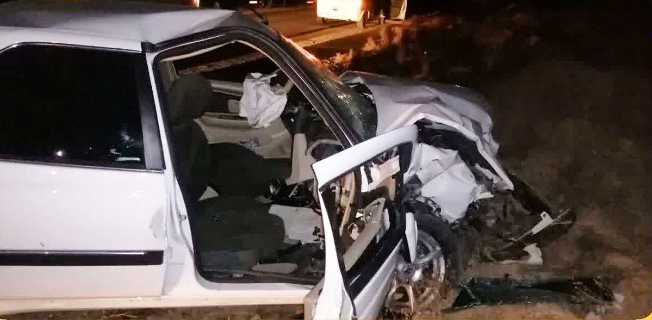 برخورد شدید دو دستگاه خودرو در جاده بوژان نیشابور