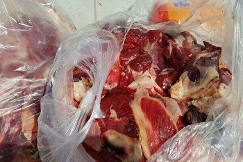 کشف ۳۲۰ کیلو گرم گوشت غیر قابل مصرف در کرمانشاه