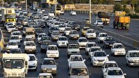 ترافیک نیمه سنگین در آزاد راه کرج - تهران