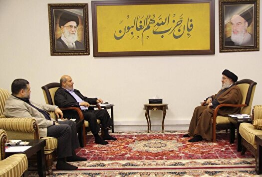 دیدار رهبران و اعضای ارشد جنبش حماس با سید حسن نصرالله