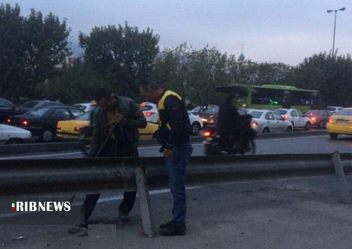 حذف دسترسی غیر مجاز بزرگراه شیخ فضل اله به طرشت شمالی