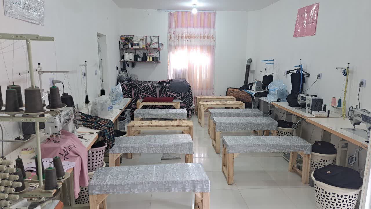 ‌افتتاح کارگاه تولید لباس در بخش رخ تربت حیدریه