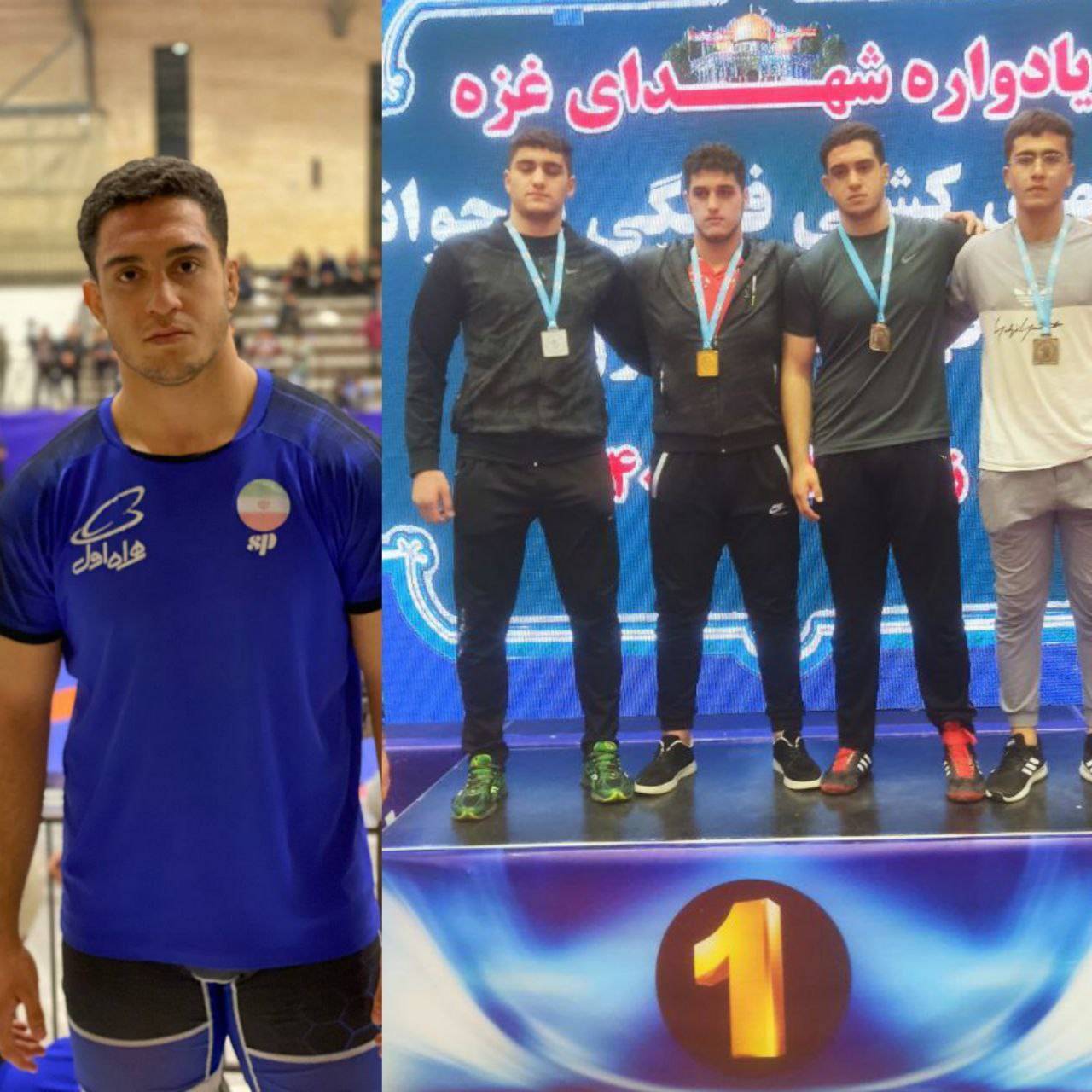 کسب مدال برنز ورزشکار کردستانی در رقابتهای کشتی فرنگی نوجوانان کشور