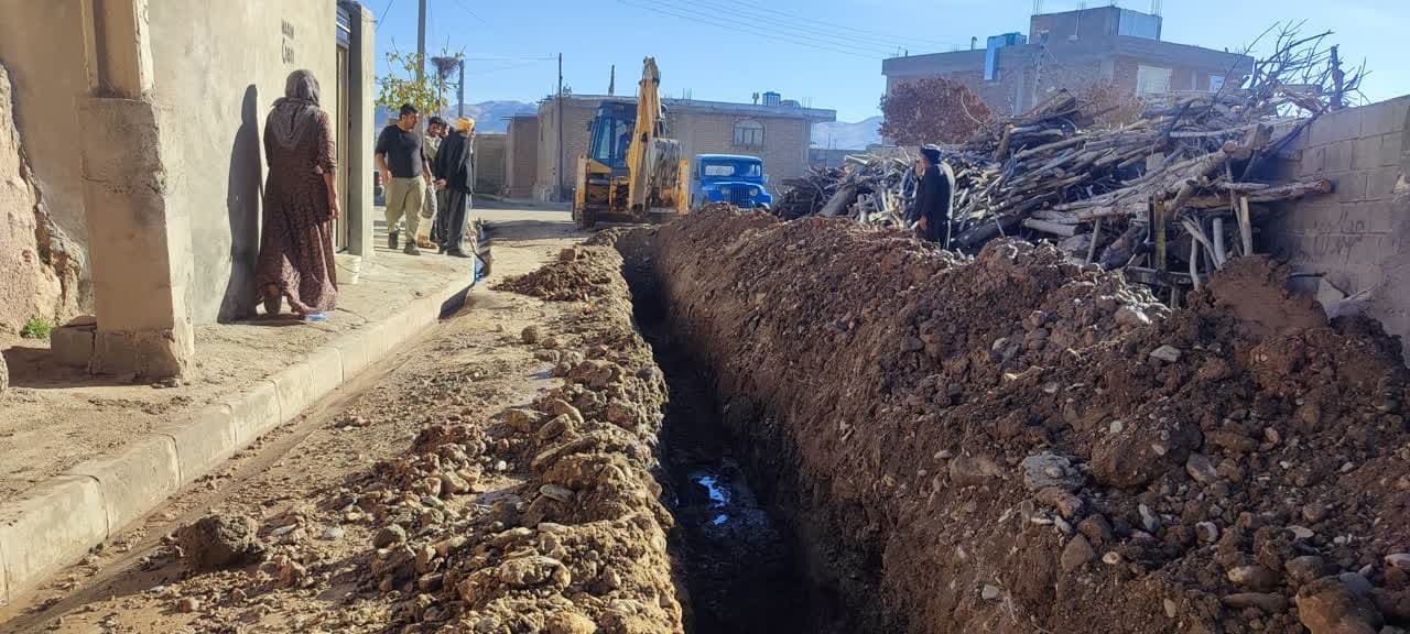 اصلاح شبکه توزیع آب روستای «آق تپه» شهرستان شاهین دژ 