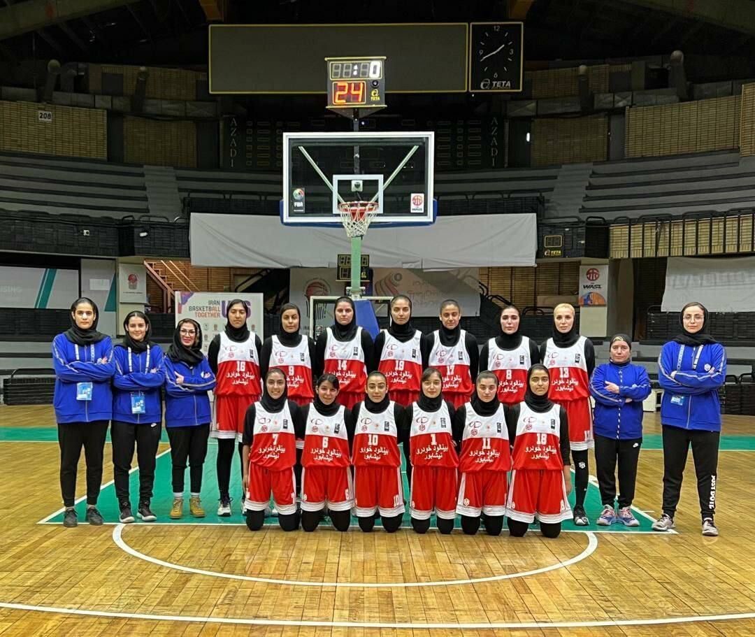 پیروزی‌ تیم بسکتبال دختران نیشابور در لیگ برتر بسکتبال بانوان کشور