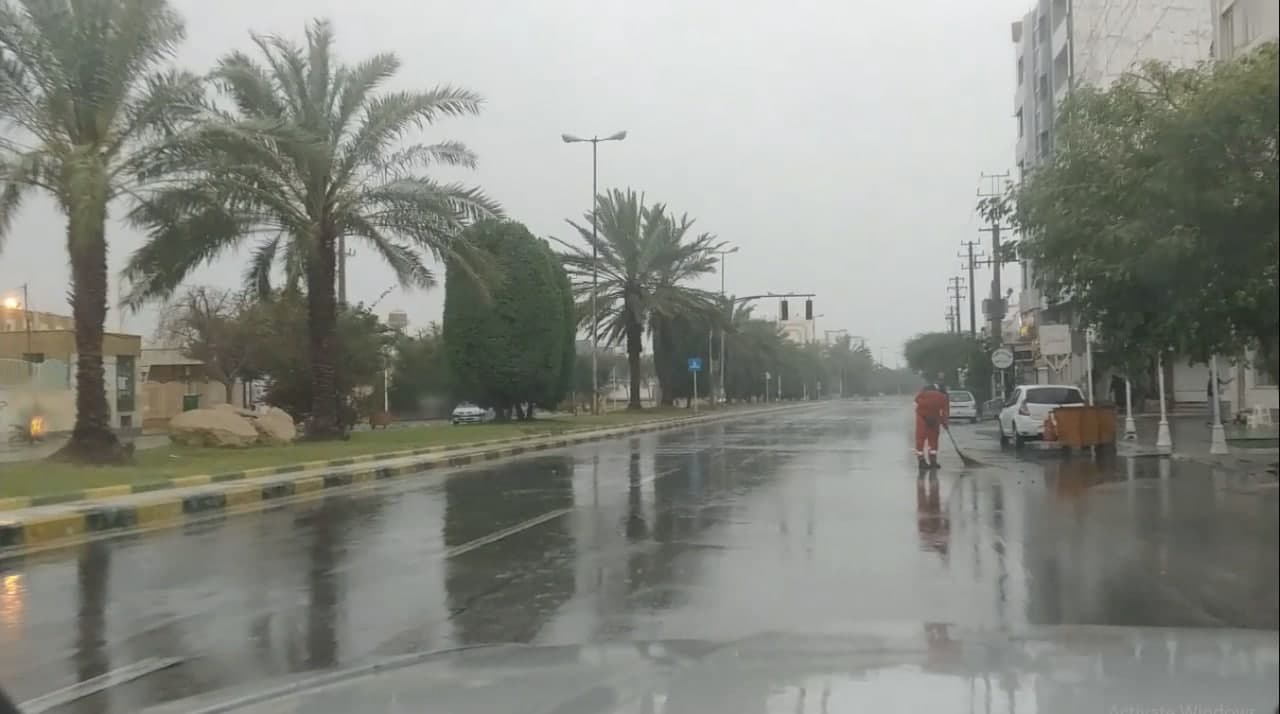 بارش باران در راه بوشهر