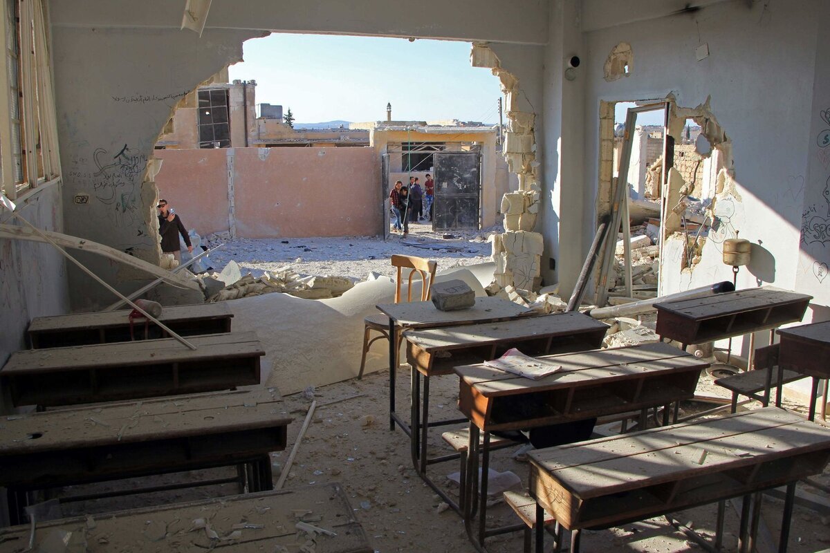 بمباران مدرسه ابوحسین در جبالیا