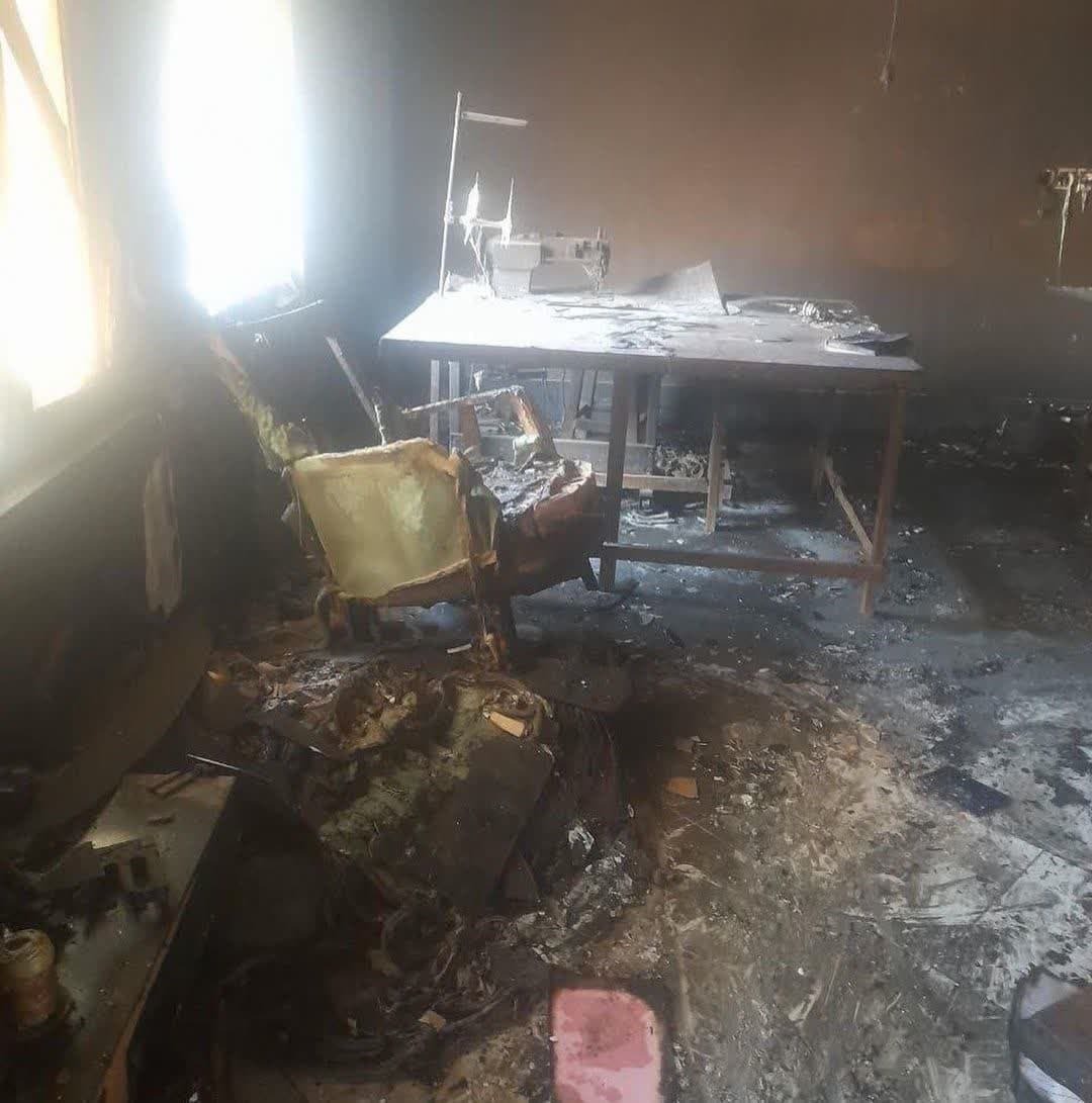 مهار آتش در کارگاه تولیدی مبل در سلماس 