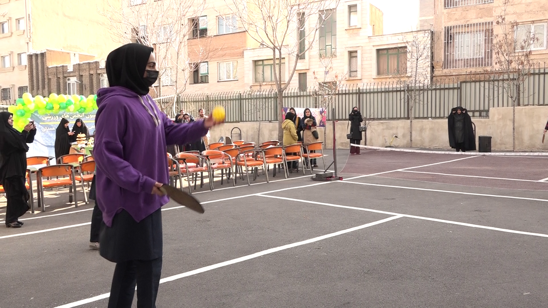 آموزش ورزش «پیکل بال» در یکی از مدارس همدان 