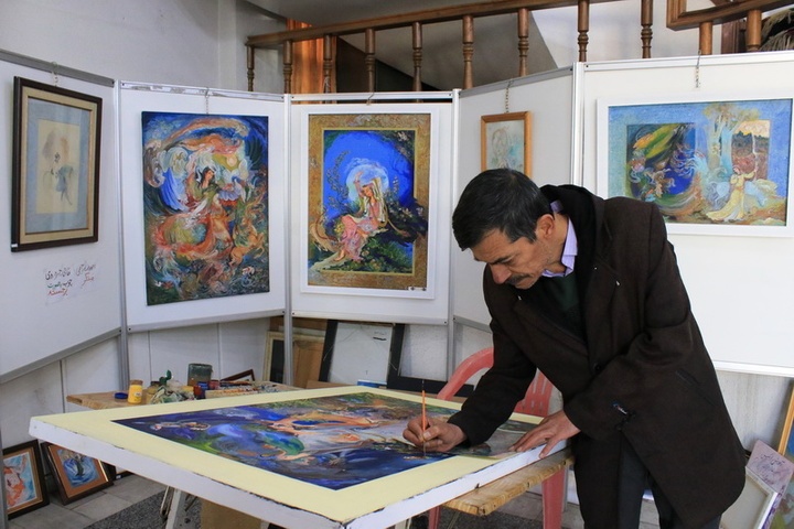 برپایی نمایشگاه نگارگری ایران درگالری آراد ارومیه