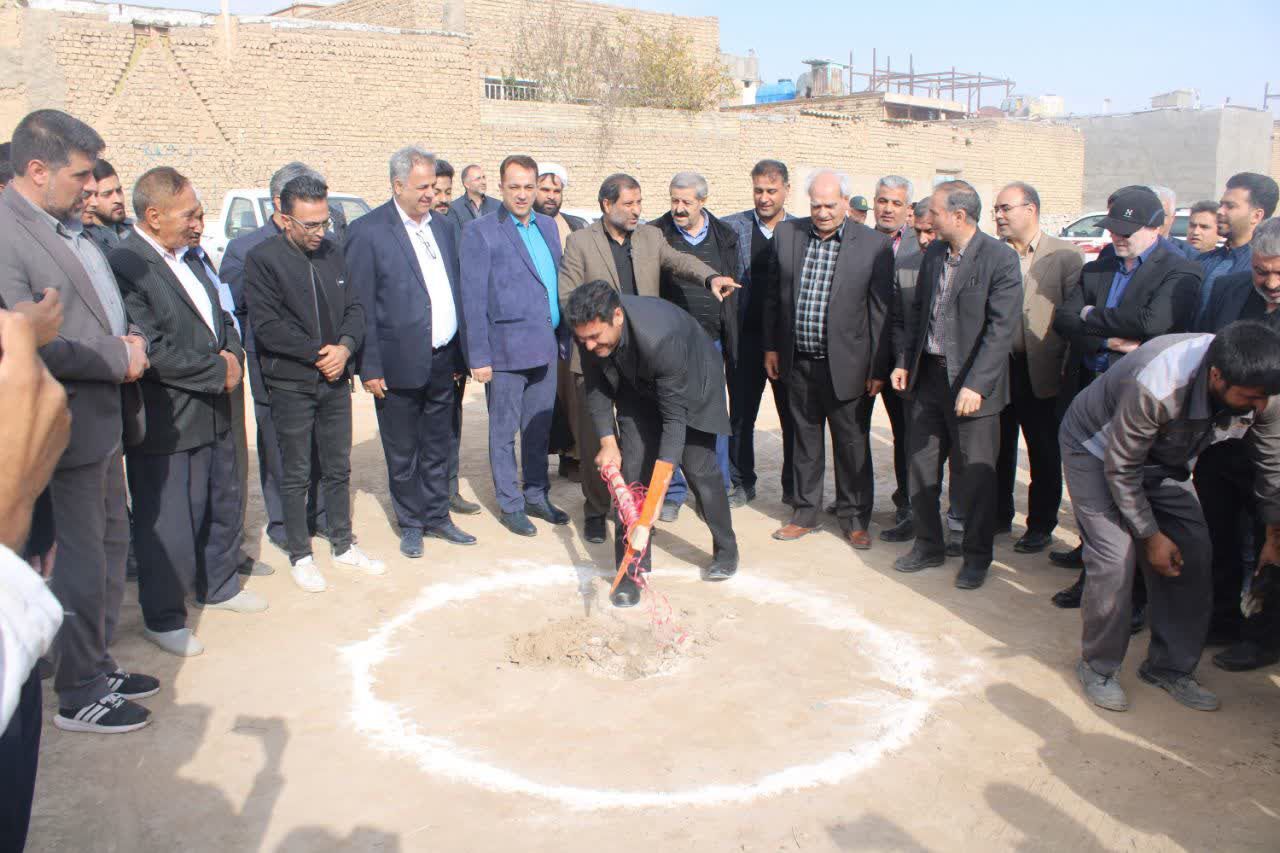 اغاز  عملیات اجرایی مدرسه ۶ کلاسه در روستای تپه سلام بخش رضویه شهرستان مشهد