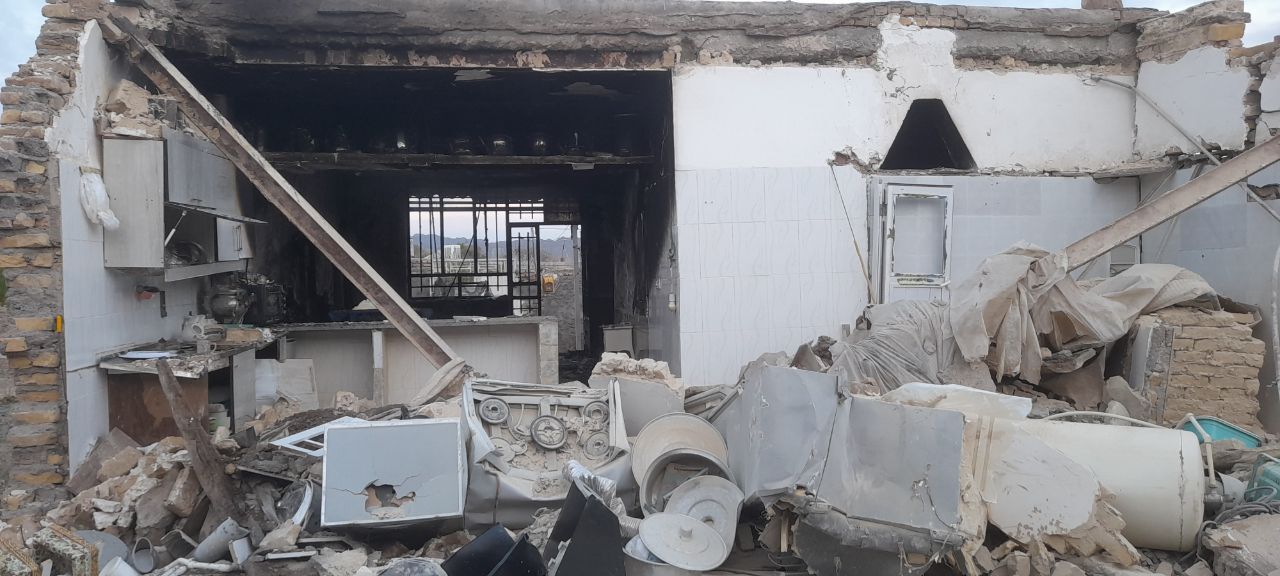 انفجار منزل مسکونی در در روستای اومی تربت حیدریه