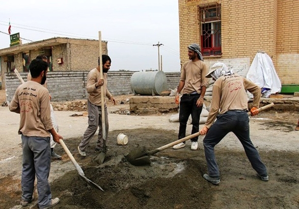 خدمات رسانی گروه‌های جهادی شهر شمیل به مناطق محروم