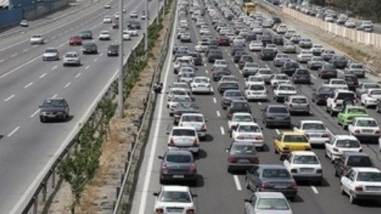 ثبت بیشترین تردد خودرو‌ها در جاده بهارستان