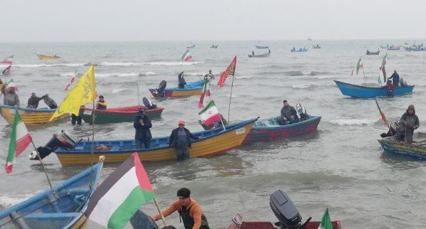 رزمایش بسیجیان دریایی شمال کشور در آستانه روز جهانی قدس