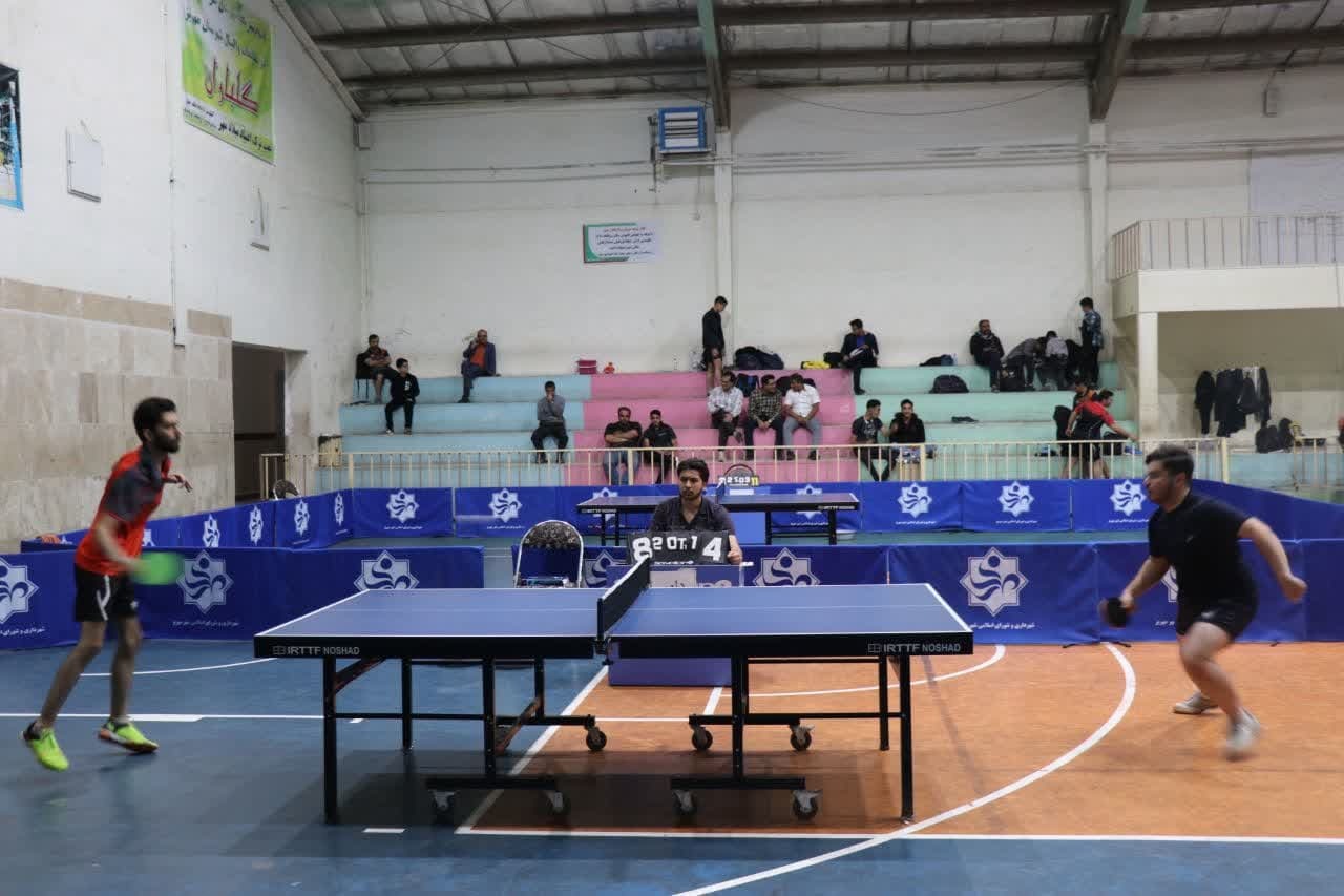 برگزاری مسابقات تنیس روی میز منطقه‌ای در مهریز