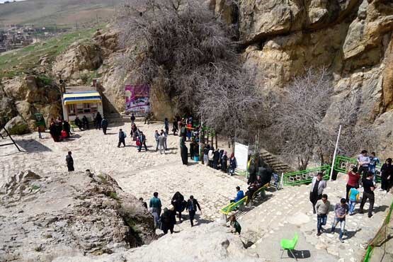 بازدید نزدیک به هشت‌هزار نفر مسافر از غار آبی تاریخی سهولان مهاباد