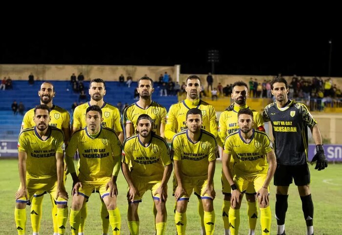 پیروزی تیم فوتبال نفت و گاز گچساران مقابل شاهین بندر عامری