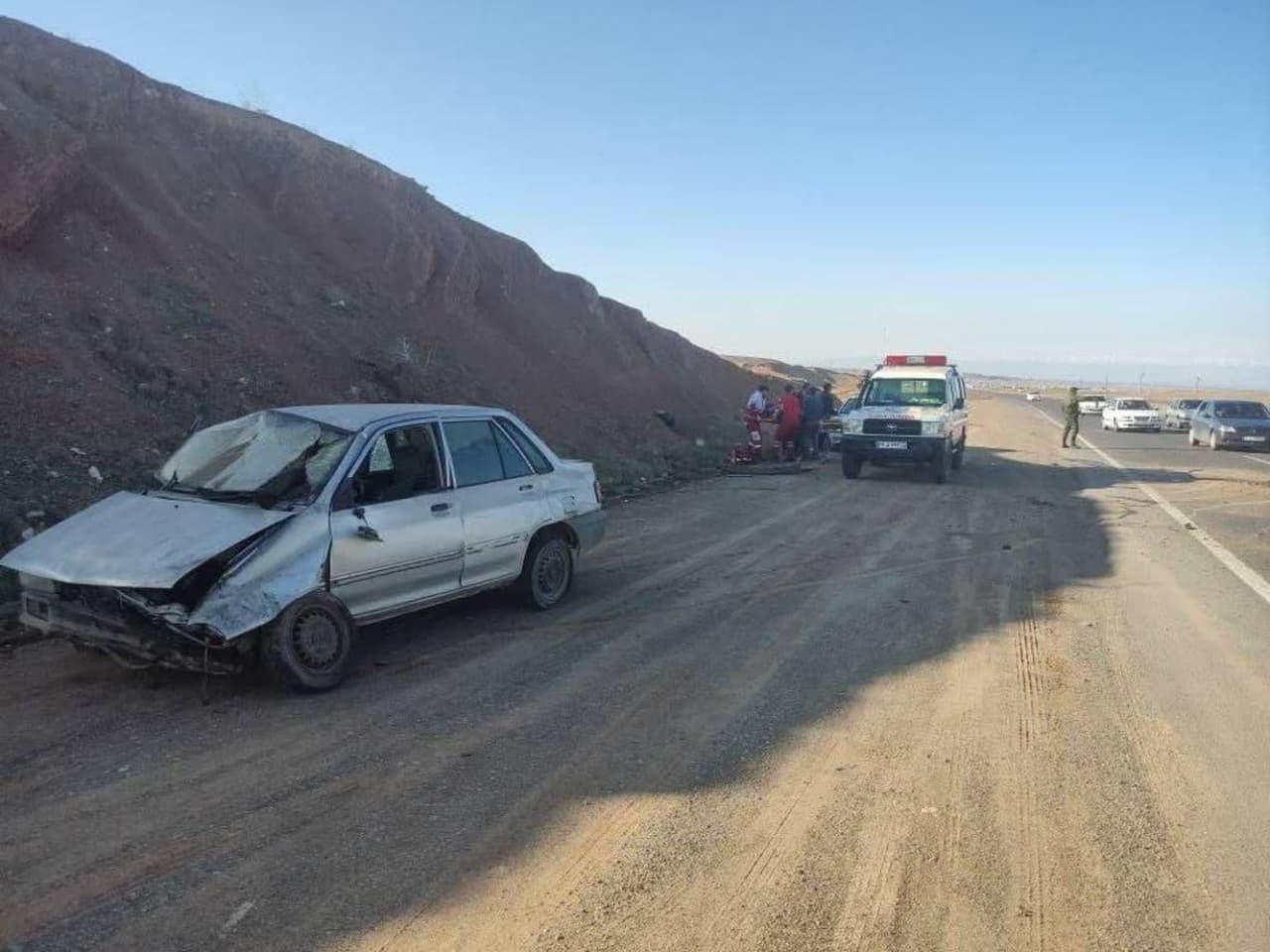 مصدومیت دو تن در سانحه رانندگی درمرگنلر