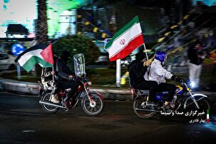 جشن پیروزی مردم مقاوم غزه در میدان فلسطین تهران