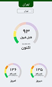 هوای تهران قابل قبول شد