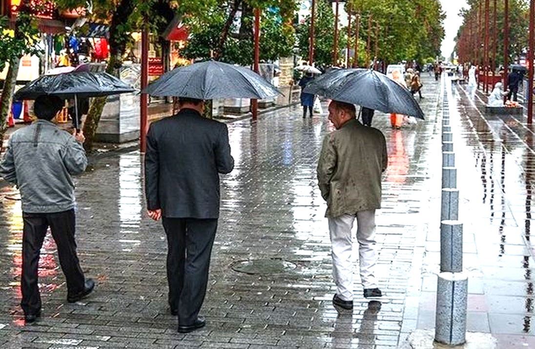 بارش تناوبی باران و برف در گیلان