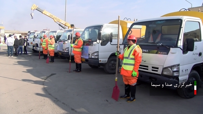 آغاز مانور عملیات زمستانی شهرداری قم