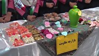 گشایش نمایشگاه بازارچه مقاومتی در آموزشگاه امام حسین (ع) سرایان