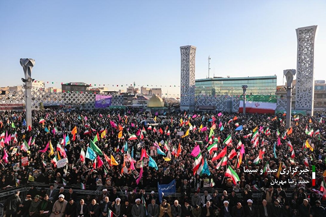 مراسم بزرگداشت حماسه ۹ دی در میدان امام حسین (ع) تهران /۱۴۰۳